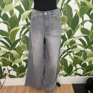 Banana Republic Grey Wide leg, high rise denim